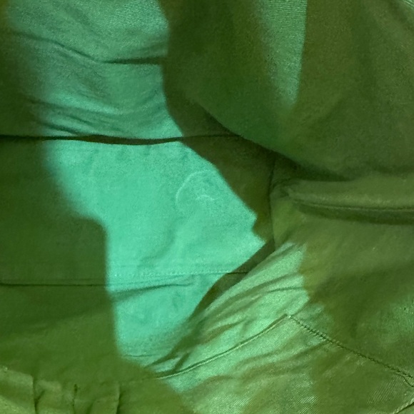 🌟3xHP🌟VTG 1990s Green Quilted Tote Bag Dark Brown Leather Trim Casual Corner - Picture 13 of 15